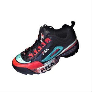 FILA Disruptor ll Men Sneakers Athletic Shoes Customized Retro Finish Size 8